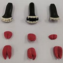 Removable teeth and tongue ②   $65.00 