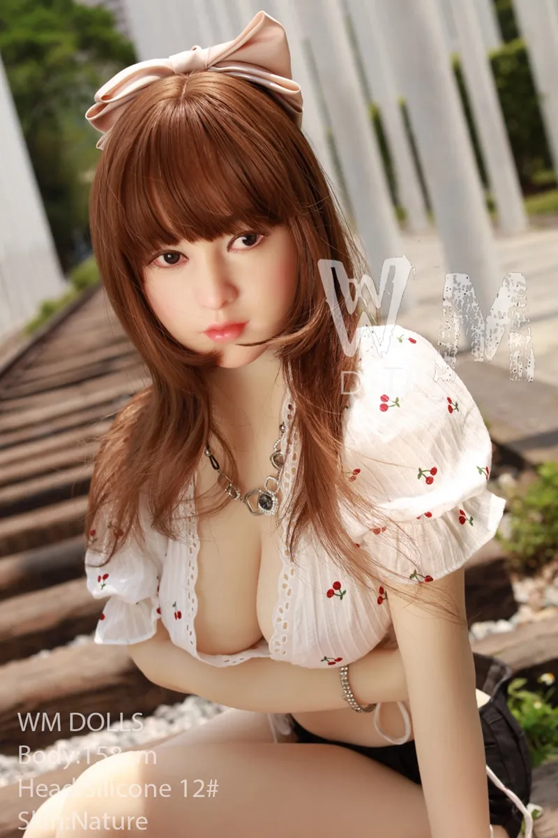 Summer WM 158cm Youth Asian Adult Sex Doll Images D-cup 12# Silicone Head Love Dolls Photos