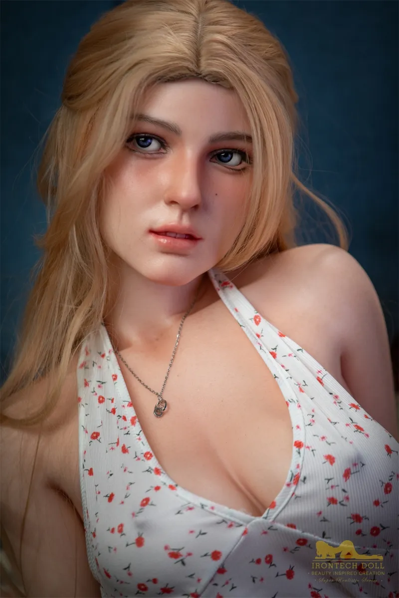 Erotic 153cm (5.02ft) F Cup Sex Doll Pics Sweet Look European Blonde Love Dolls Image