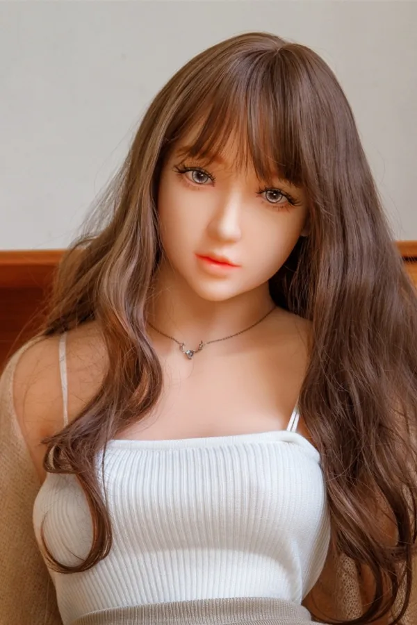 [In Stock USA] Candy Purple Eyes DL Sex Doll B-Cup Brown Hair Slim Waist Love Doll Built-In Vaginal  Asian Adult Real Doll in Stock