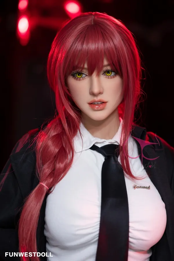 Chloe 162cm(5.31ft) F Cup Sex Doll Funwest Doll #035 Head 3d Facial Features Red Hair American Love Dolls Adult Real Doll TPE Materials