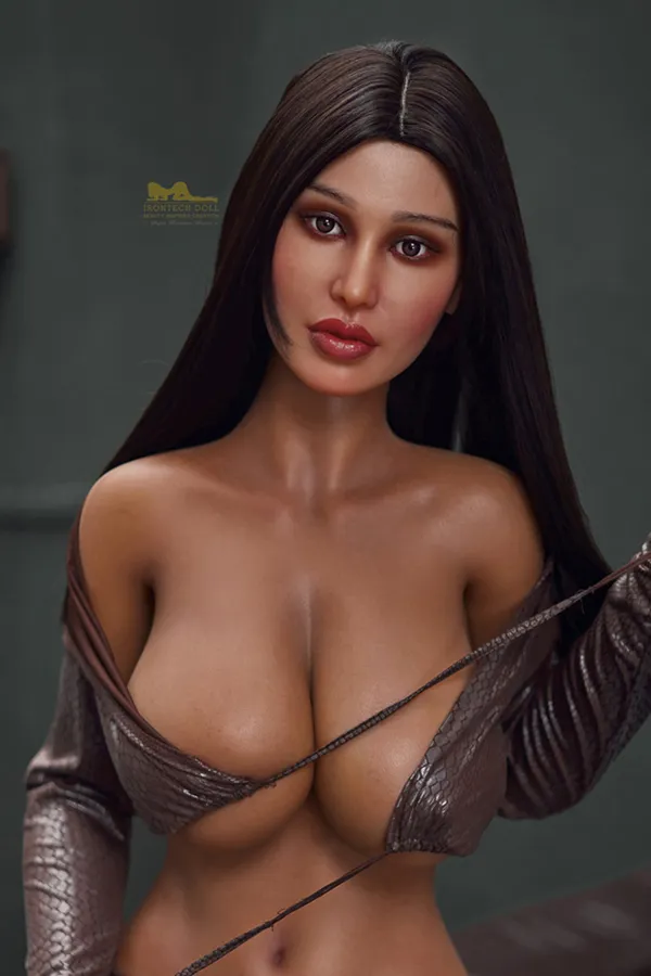 Julieta Silicone 165cm (5.41ft) G cup Sex Doll Long Straight Hair American Love Dolls Huge Boobs Real Dol Pretty S19 Irontech Doll