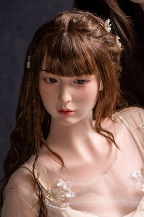 163cm B-cup Silicone Head TPE Body Bezlya Dolls Pretty Asian Adult Sex Doll Vivian