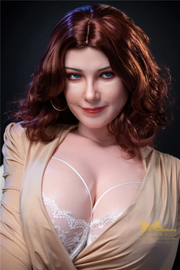 Fiona - Sexy Busty BBW Sex Doll 160cm H-cup Huge Breasts Mature Looking European Love Doll High Quality Silicone Female Real Doll by Irontech Brand