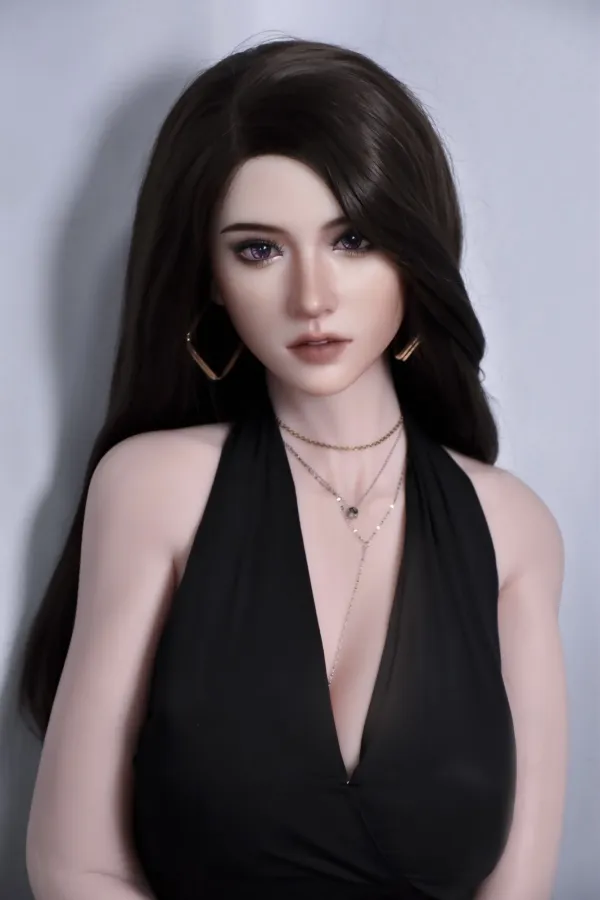 Marvel S-XXL Tits RHC035 Head ElsaBabe Doll Gentle Face Silicone Sex Dolls 165cm (5.41ft) Flowing Hair Real Doll Milf Chinese Love Doll