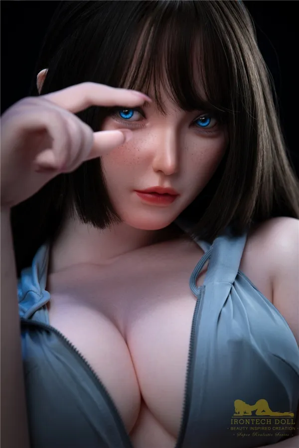Patty S16 Irontech Sex Doll Real Size 164cm E-cup Silicone Love Dolls Short Hair Skinny American Real Doll