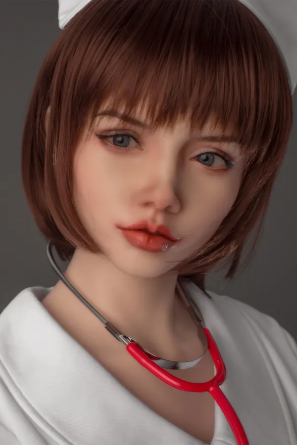 Sienna Silicone #35 Head SanHui Doll 156cm E-Cup Sex Doll Realistic Nurse Female Real Dolls Bob Hairstyle Asian Love Doll