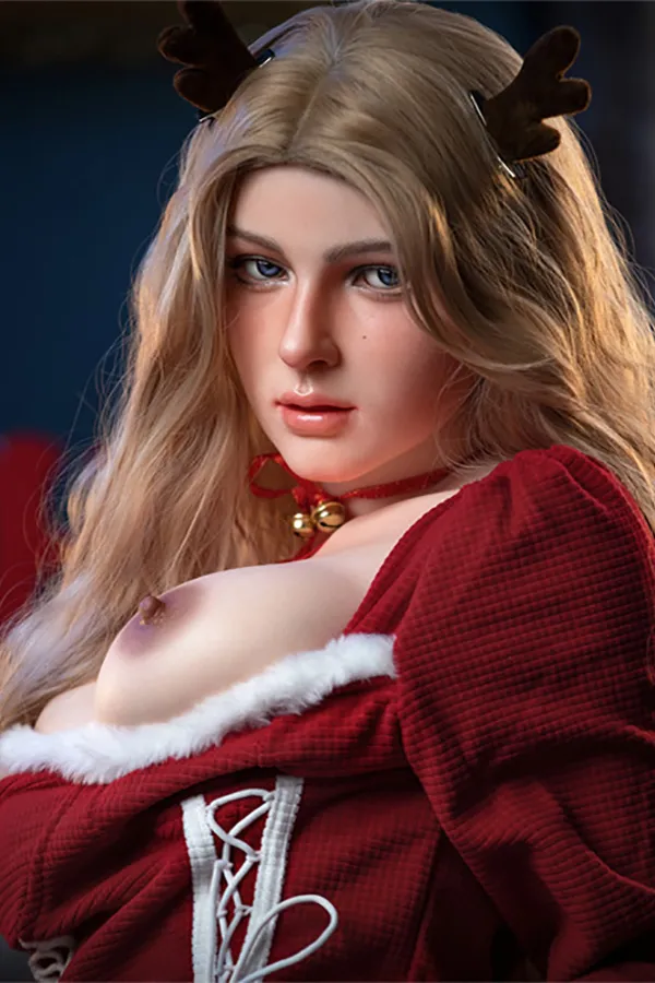 Fenny Silicone S29 Head Irontech Doll 164cm (5.38ft) Christmas Exquisite Makeup E Cup Sex Doll Furry Dress American Love Doll Cosplay Real Dolls