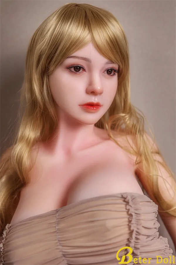 Eve Hybrid Beter Doll 166cm (5.45ft) E Cup Sex Doll Smooth Skin Sexy Lips Blonde Real Doll European Love Dolls with EVO frame + Gel-filled Chest + Standing Function