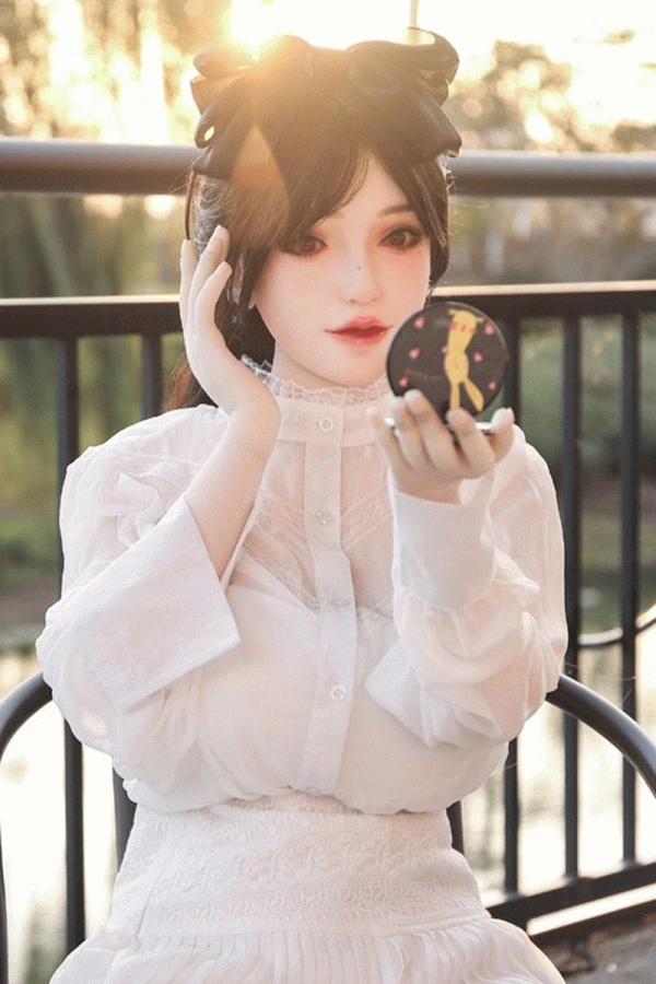 Amelia 163cm(5.35ft) H-Cup Sex Doll Juicy Boobs Mozu Doll Flawless Skin Chinese Love Dolls Curvy Real Doll Tpe Materials