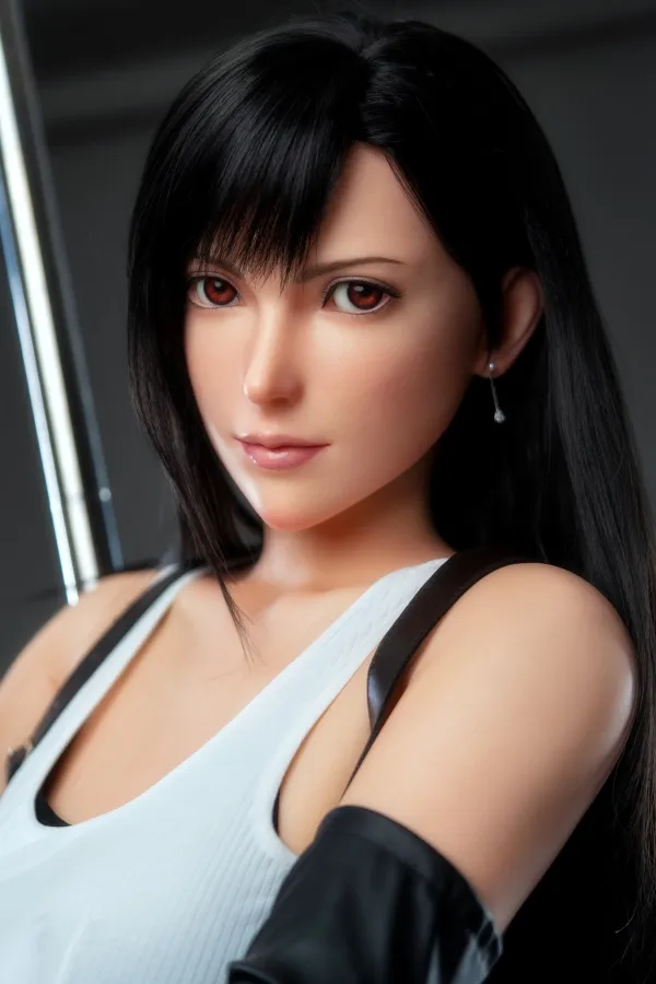 Tifa Lockhart Sex Doll Head No.15 Silicone E Cup 168cm (5.51ft) Real Dolls Slender Waist Adult American Sex Dolls 