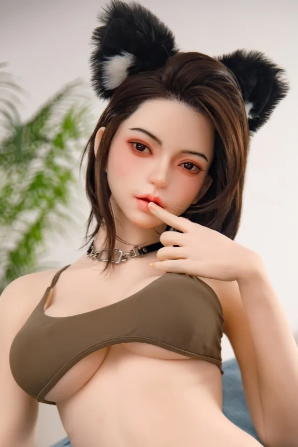 160cm (5.25ft) E Cup Hybrid Sex Doll Furry Bunny Cosplay Woman Head 6-07K DL Doll Sexy Adult Asian Love Dolls-Isla