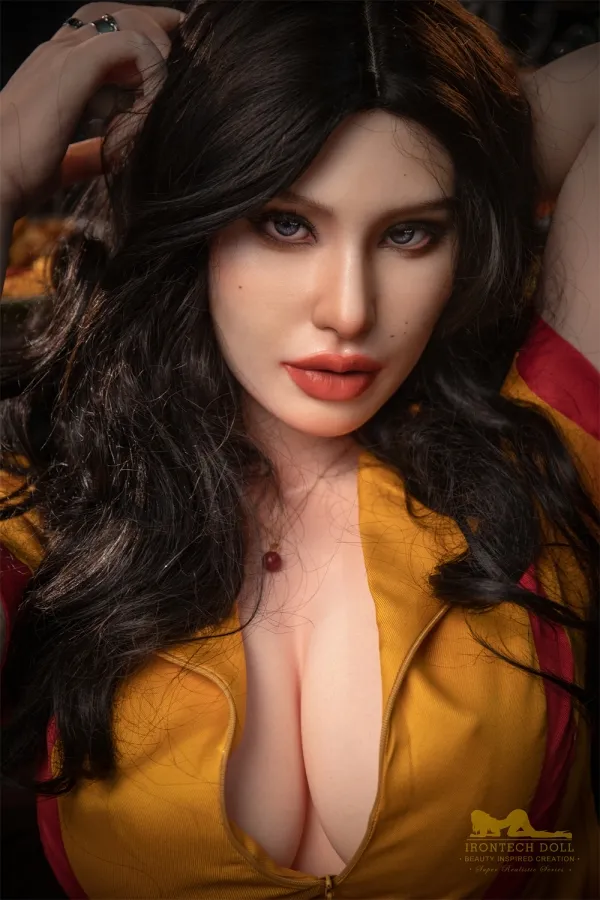Max Silicone S19 Head Irontech Dolls 164cm (5.38ft) E Cup Sexdoll Toned Arms Cosplay Real Dolls Stunning American Love Doll