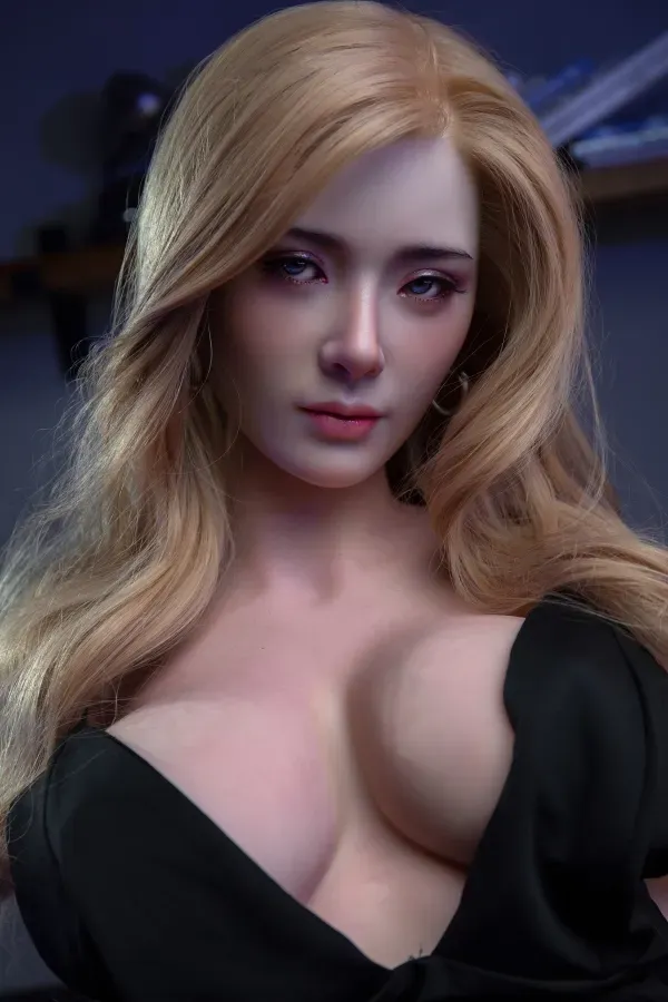 Elma JY Sexdoll 161cm (5.28ft) E cup Silicone Head Sex Doll Soft Skin Blonde Real Dolls Big Boobs Chinese Love Doll