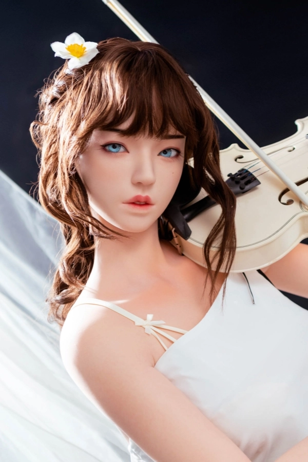 Athena 158cm Silicone Sex Dolls C cup FU Doll J020 Curly Hair Asian Love Doll Adult Real Dolls