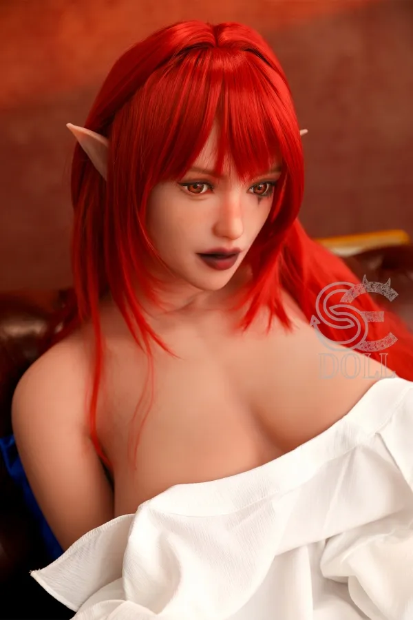 Elvira Sex Doll TPE #021 Head SE Dolls 167cm (5.48ft) E Cup Sexdoll Anime Role Elf Real Dolls Mature Figure American Love Doll