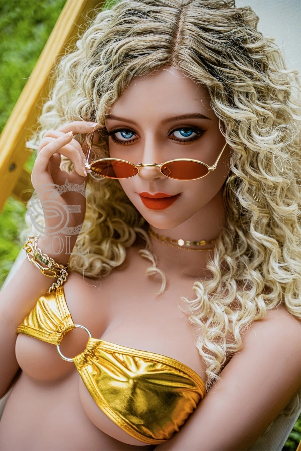 Crystal 158cm TPE Sex Dolls D cup SE Doll #100 Blue Eyes European Love Doll Skinny Real Dolls