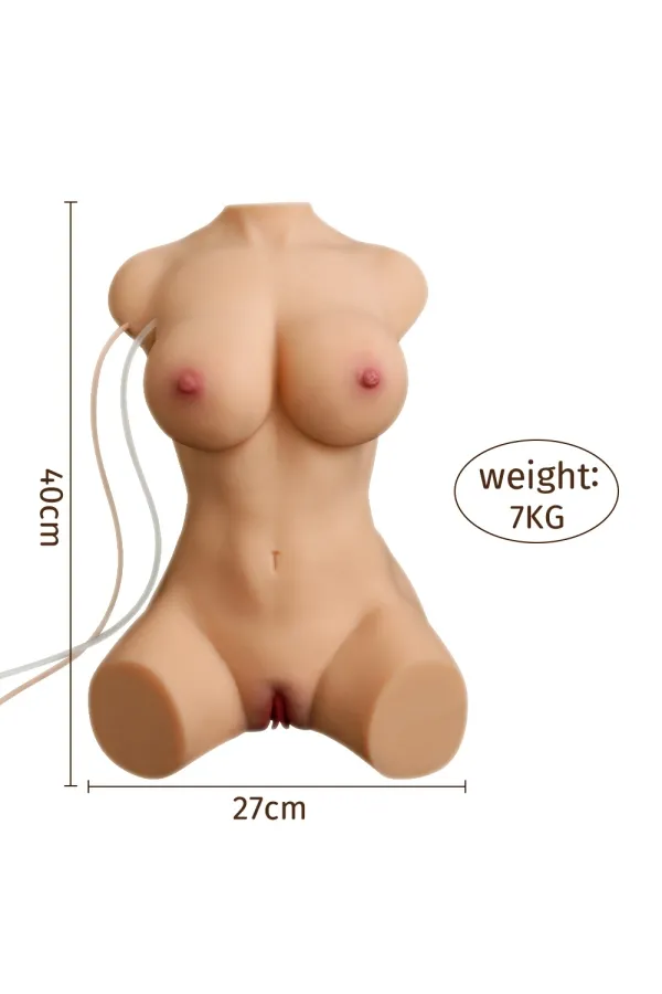 Yeloly 15.43lb Half Body Sex Doll Sucking Torso Real Dolls Adult Toys - Merida 